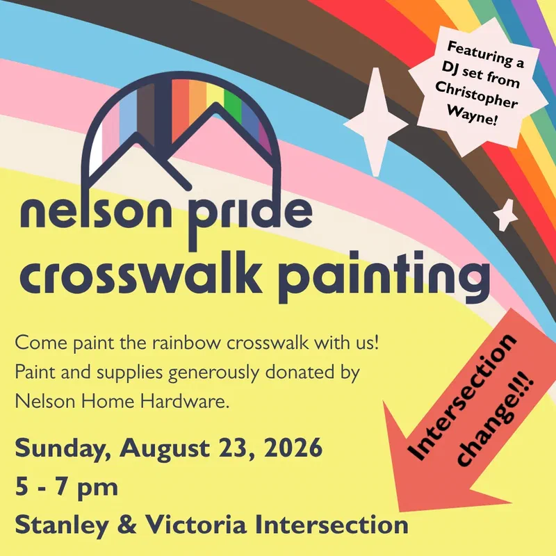 Paint the Crosswalk, Nelson Pride 2026 social post
