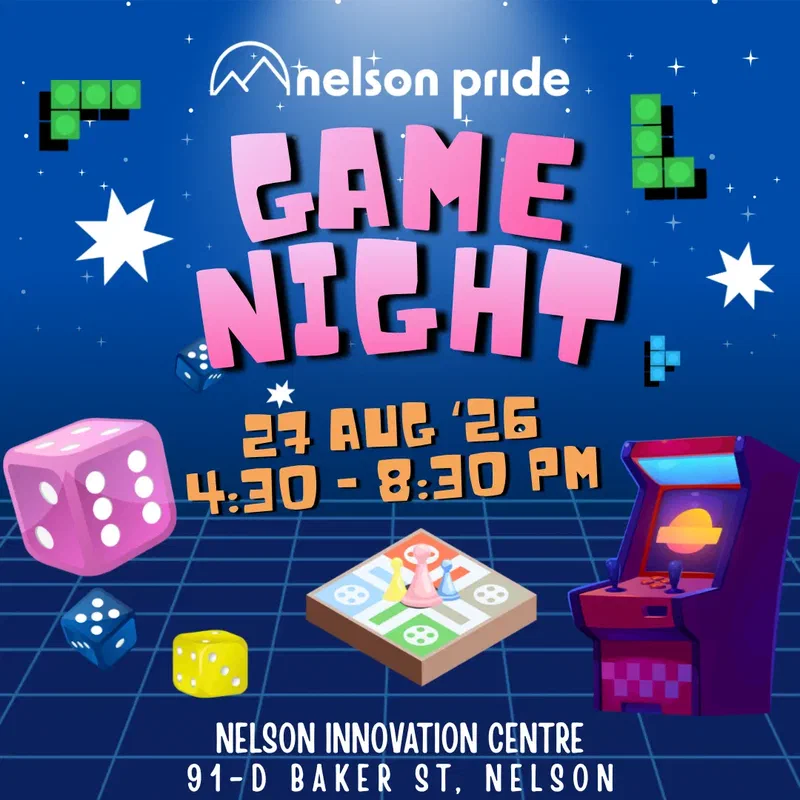 Queer Games Night, Nelson Pride 2026 social post